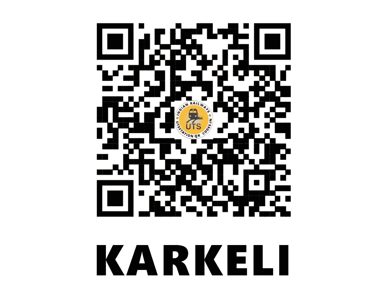 UTS QR Code for KARKELI - KKI (SB - MADHYA PRADESH)